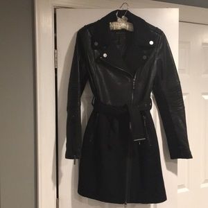 BCBGMAXAZRIA ‘JOHNNA’ Long Moto jacket